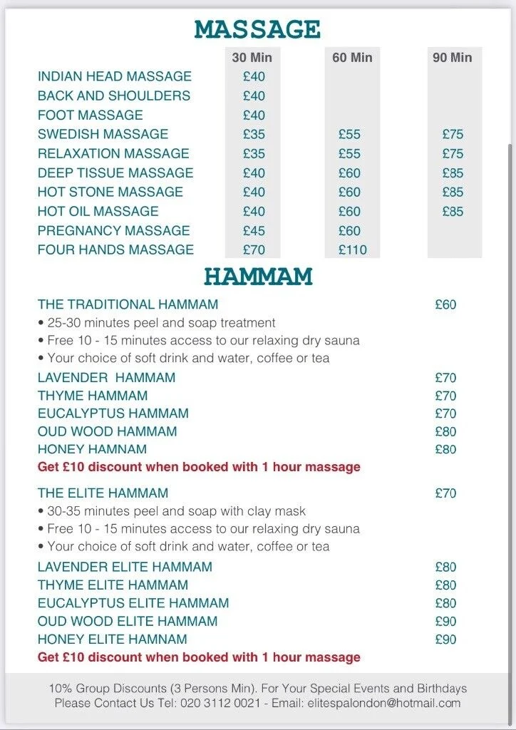 Elite Spa And Massage In West Hampstead, London