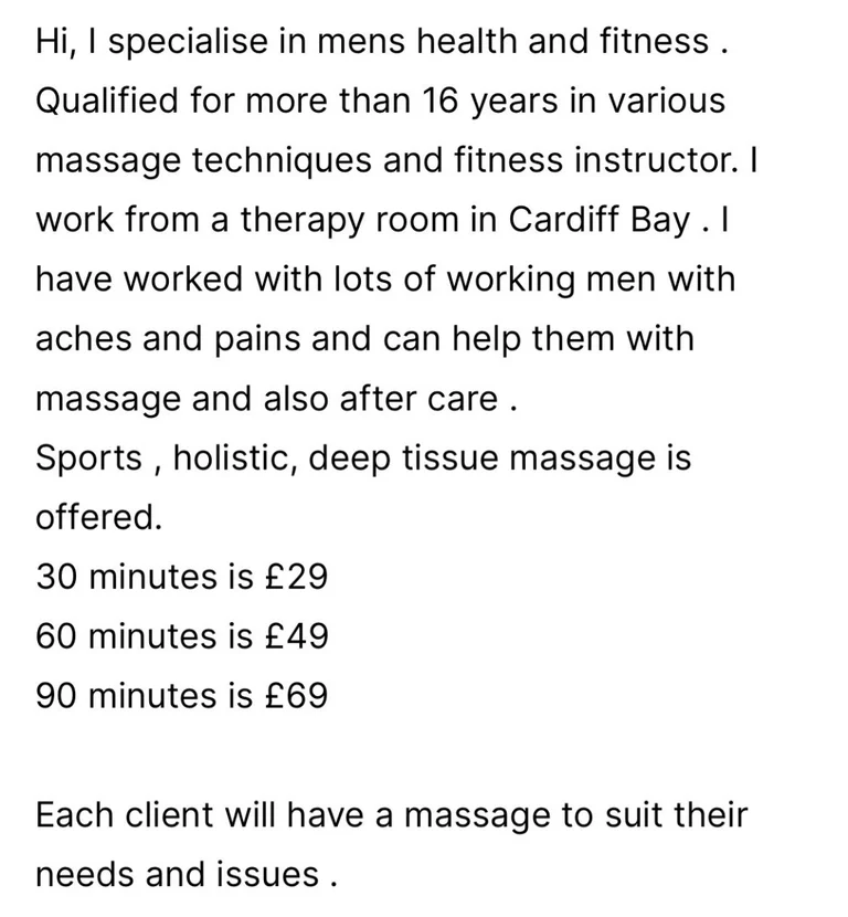 Male Professional Holistic Therapist In Cardiff