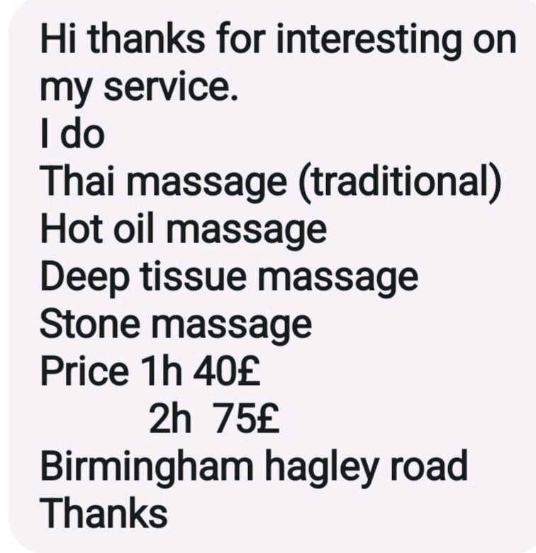 Massage (Professional Thai Massage West Midlands)