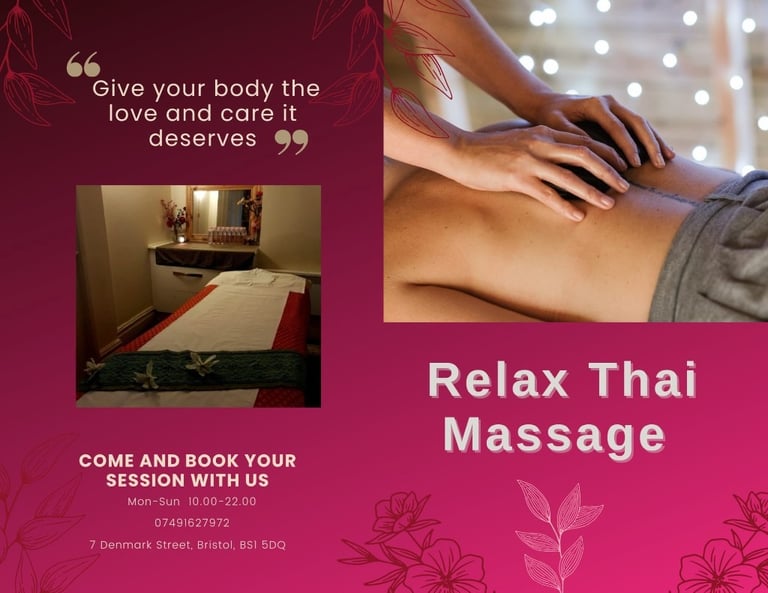Relax Thai Massage In Bristol City Centre