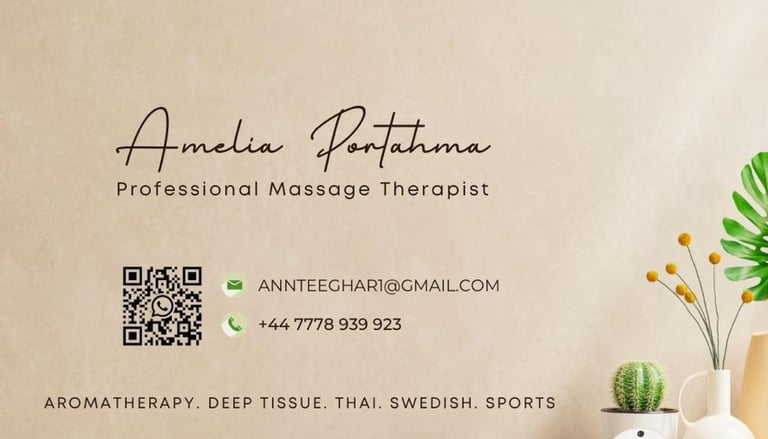Unwind & Rejuvenate With Amelia Private Massage Therapy In Golders Green, London