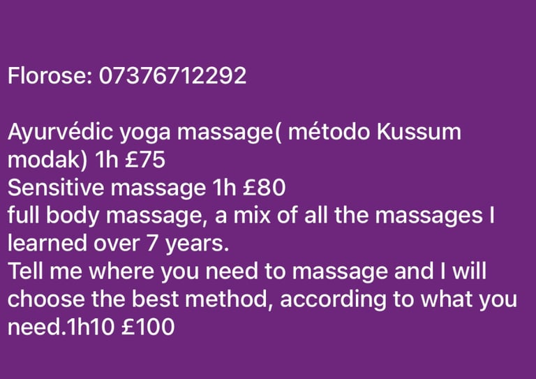 Ayurvedic Yoga Massage - Moortown, West Yorkshire