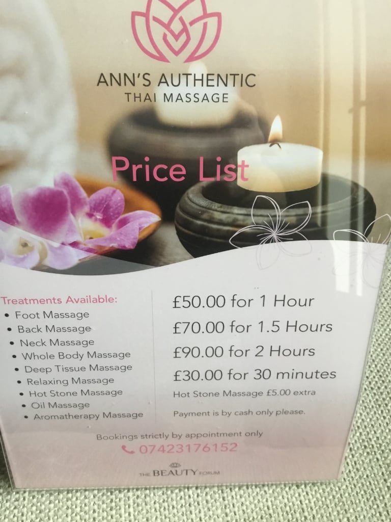 Ann’s Authentic Thai Massage, Madley Park, Witney OX28 1UE, Oxfordshire