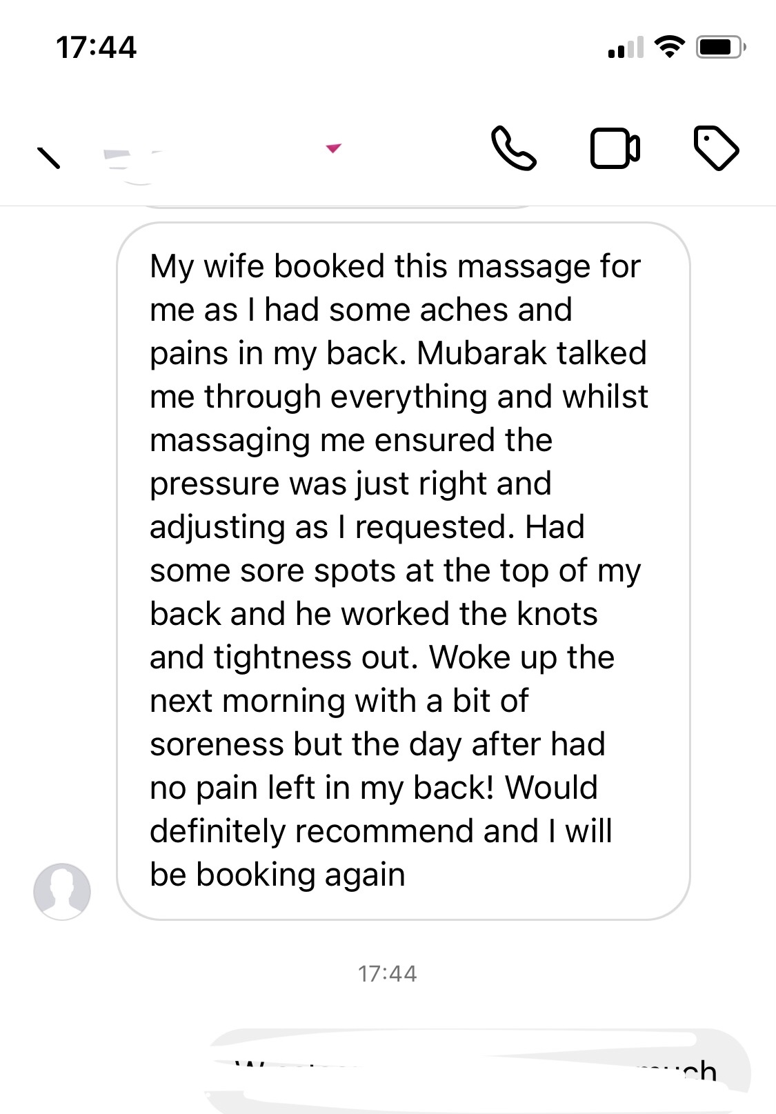 Mobile Massage Service