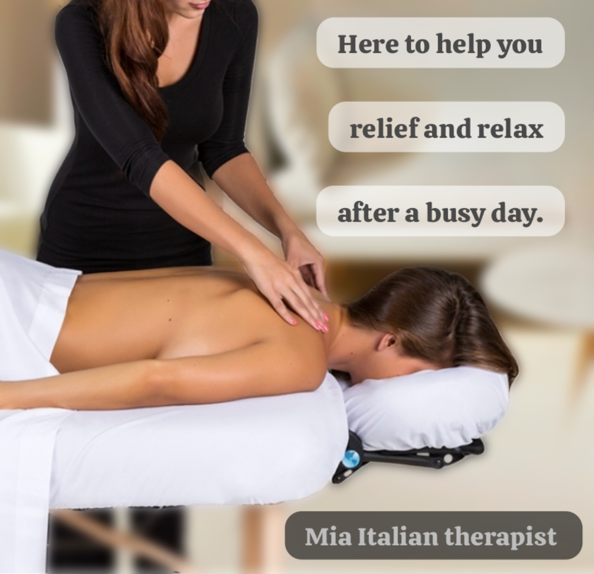 Relaxing Massage With Mia Italian Therapist - Relieve & Relax