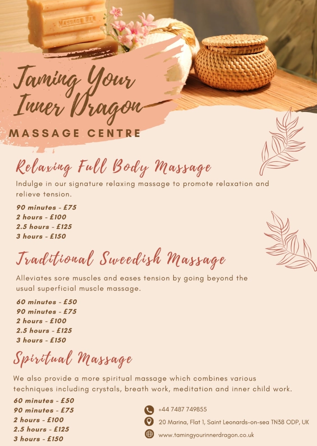 Relaxing Swedish Body Massage